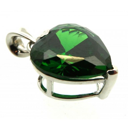 Siberian Emerald Quartz Sterling Silver Pendant 01